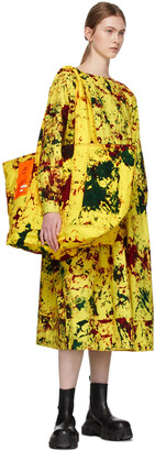 S.R. STUDIO. LA. CA. Yellow Cotton Long Sleeve Summer Dress