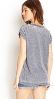 Thumbnail for your product : Forever 21 Crew Neck Burnout Tee