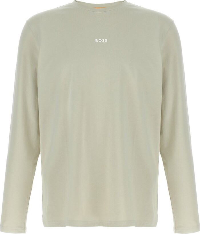 Boss Hugo Boss Contrast Logo Long Sleeved T-Shirt