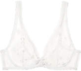 Thumbnail for your product : Agent Provocateur Luxx Lace-trimmed Embroidered Tulle Underwired Bra