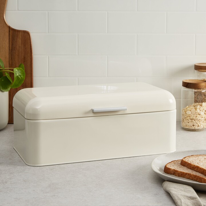 Dunelm Retro Bread Bin Cream Cream ShopStyle Food Storage Containers
