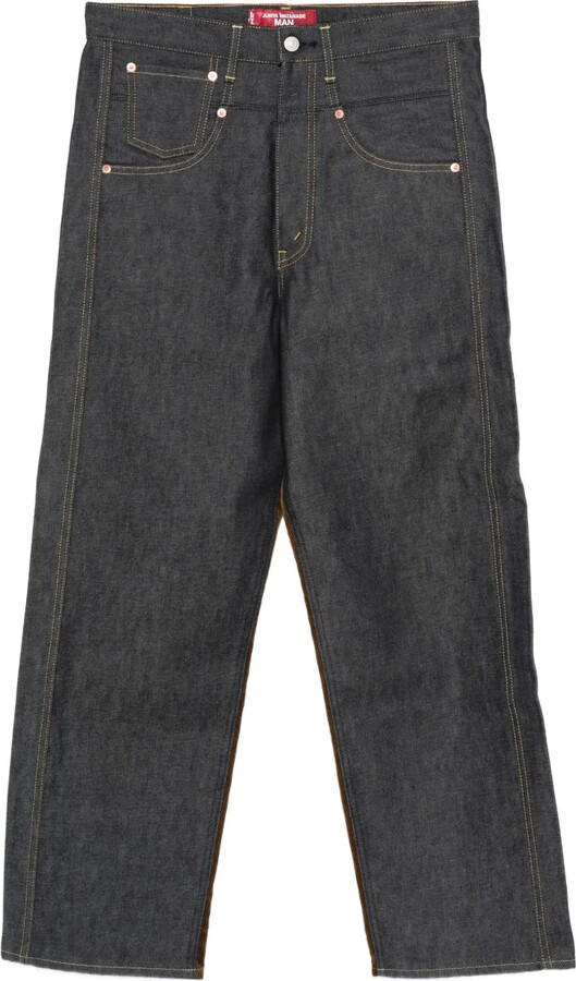 Junya Watanabe Corduroy-Denim Panel Jeans