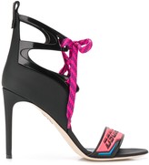 Thumbnail for your product : DSQUARED2 Lace Tie Sandals