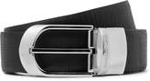 Thumbnail for your product : Ermenegildo Zegna 3.5cm Black Reversible Leather Belt - Men - Black