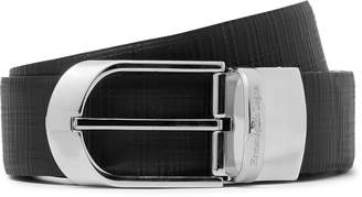 Ermenegildo Zegna 3.5cm Black Reversible Leather Belt - Men - Black