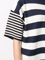 Thumbnail for your product : MAISON KITSUNÉ wollen striped T-shirt