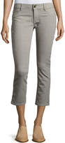 Thumbnail for your product : DL1961 Premium Denim Striped High-Rise Crop Jeans, Multi