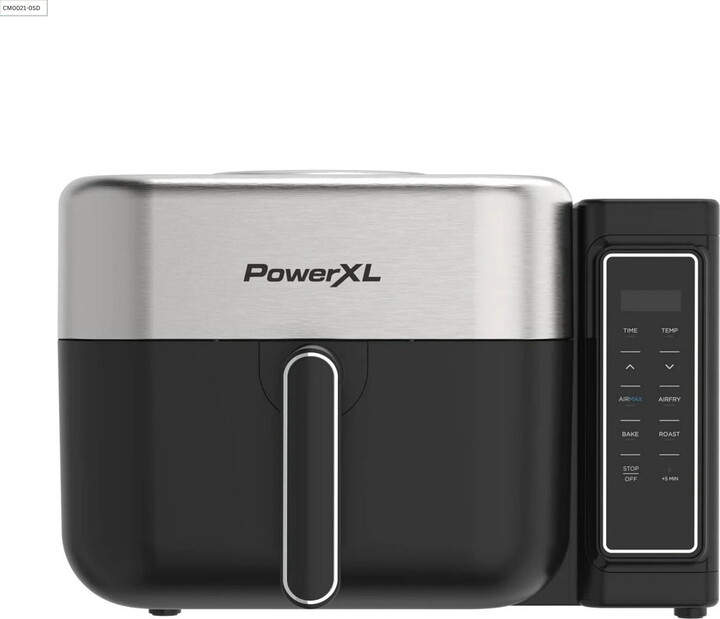 PowerXL 6.3 Quart AIRMAX™ Air Fryer Oven with 4 Pre-Sets, Two Tier Compact Design