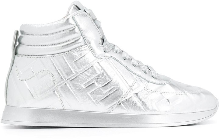 fendi silver sneakers