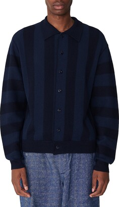 YMC Rat Pack Striped Cardigan - ShopStyle