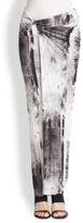 Thumbnail for your product : Helmut Lang Tidal Printed Twisted Maxi Skirt