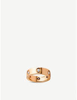 Cartier Love 18ct pink-gold and diamond ring