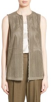 Thumbnail for your product : Lafayette 148 New York Women's Genesis Perforated Suede Vest