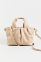 Thumbnail for your product : francesca's Juliet Ruched Mini Tote - Taupe