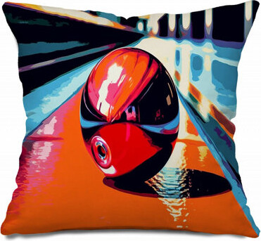 VisionDecor Bowling Throw Pillow Arcade Cotton Twill Pillows
