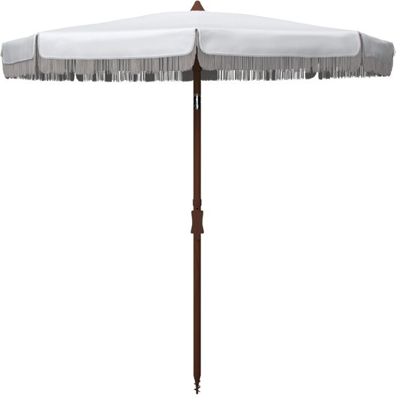 Safavieh Estonia6.5FtFringeBeachUmbrella-PAT8500-White