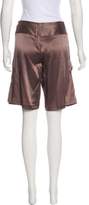 Thumbnail for your product : Thomas Wylde Satin Mid-Rise Shorts