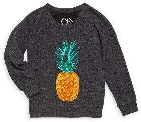 Chaser Toddler's & Little Girl's Painted Pineapple Knit Pullover