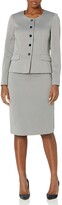 Thumbnail for your product : Le Suit Women's Crosshatch Jacquard Suit-Skirt Set