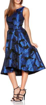 *Quiz Royal Blue Jacquard Dress