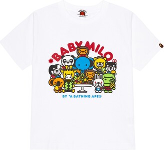 Bape Kids Baby Milo® printed cotton T-shirt
