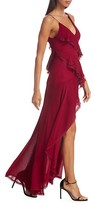 Thumbnail for your product : Alice + Olivia Mariana Silk High-Low Ruffle Dress