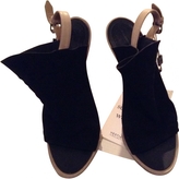 Thumbnail for your product : Balenciaga black suede glove sandals. Size 40