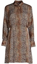 Thumbnail for your product : Equipment Harmone Leopard Print Shirtdress