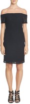 Thumbnail for your product : 1 STATE Off-The-Shoulder Lace Sheath Dress