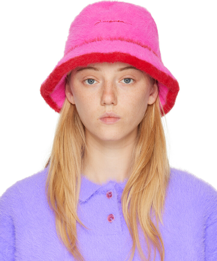 Jacquemus Pink Le Papier 'Le Bob Neve' Bucket Hat - ShopStyle