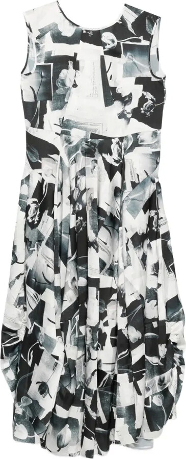 High Sparky print midi dress