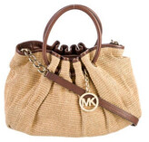 Thumbnail for your product : MICHAEL Michael Kors Leather-Trimmed Handle Bag Brown