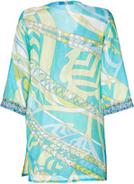 Thumbnail for your product : Emilio Pucci Cotton-Silk Printed Tunic Gr. 36