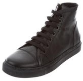 Thumbnail for your product : Anine Bing Leather High-Top Sneakers