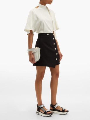Tibi Anson A-line Mini Skirt - Black