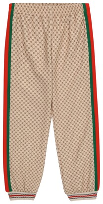 Gucci Children Web stripe jersey sweatpants