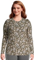 Thumbnail for your product : Lands' End Plus Size Long Sleeve Curved Hem Tunic Top