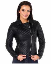 Thumbnail for your product : Missy Empire Clary Cropped Biker Jacket