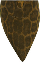 Thumbnail for your product : Saint Laurent Leopard-print brushed-suede ankle boots