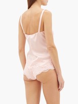 Thumbnail for your product : Dolce & Gabbana Lace-trim Silk-blend Cami Top - Pink