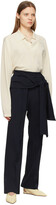 Thumbnail for your product : LE 17 SEPTEMBRE LE17SEPTEMBRE Navy Easy Wrap Trousers