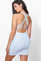 Thumbnail for your product : boohoo Aubrey Strappy Back Detail Bodycon Dress