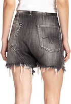 Thumbnail for your product : R 13 Distressed Harem Denim Shorts