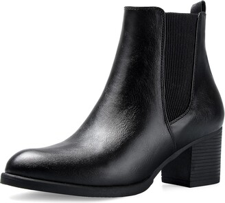 COASIS Women's Chelsea Boots Chunky Heel On Ankle Booties With Elastic Sided - ShopStyle