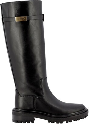 Tory Burch Knee-Length Chunky Boots - ShopStyle