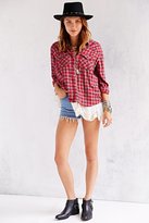 Thumbnail for your product : BDG Lace Petticoat Flannel Shirt
