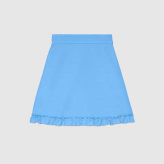 Gucci Silk wool mini skirt