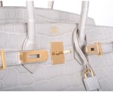 Thumbnail for your product : Hermes pristine (PR Beton Matte Crocodile 35cm Birkin Bag with Gold Hardware