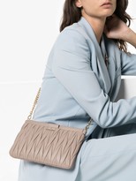 Thumbnail for your product : Miu Miu Matelasse leather clutch bag
