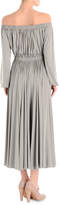 Thumbnail for your product : Valentino Off-The-Shoulder Long-Sleeve Midi Dress, Artic Blue